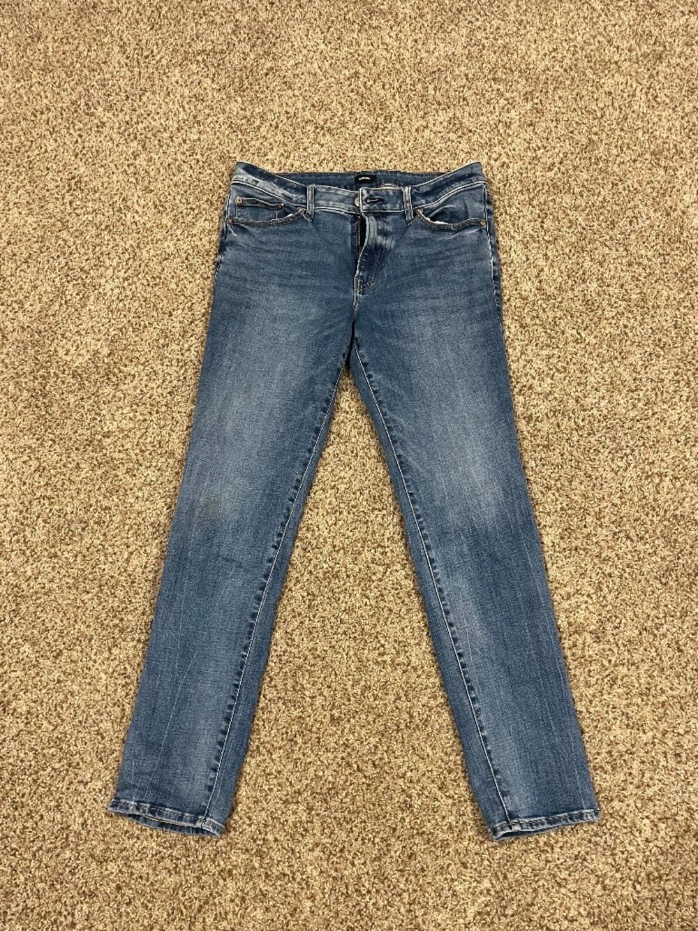 Express Men’s Slim Fit 32x32 Medium Wash Blue Jeans